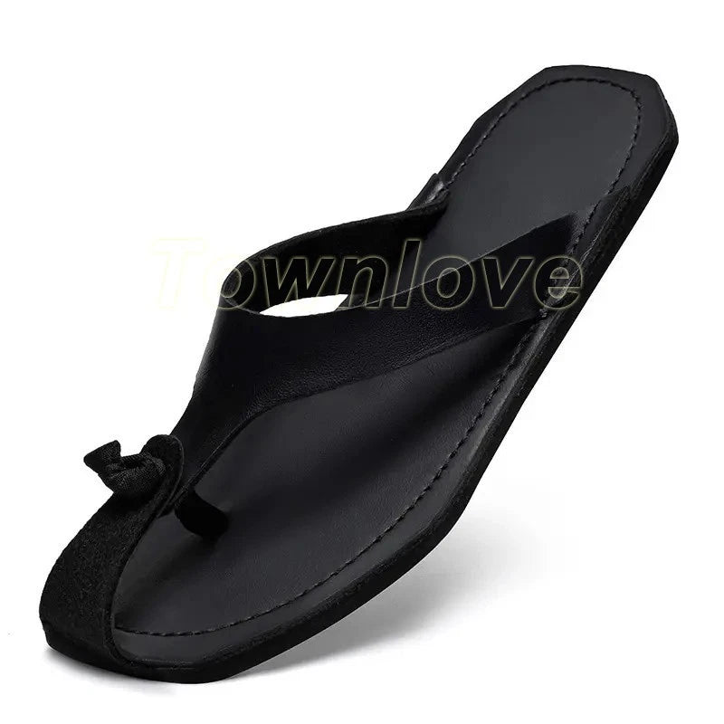 38-47 Plus Size Mens Flip Flops Beach Holiday Sandals Slippers Falt Shoes Summer