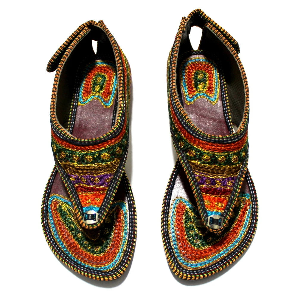 Women mojari sandals traditional Punjabi jutti slipper US style shoes flip flops