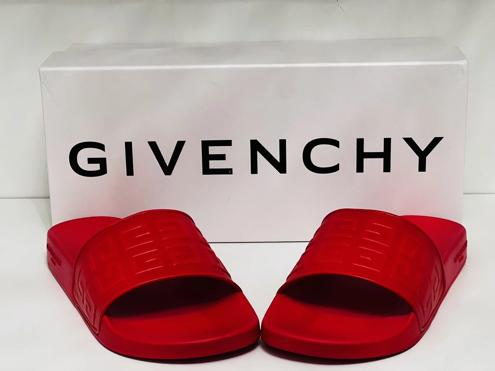 GIVENCHY Women's 4G Embossed Flat Pool Sandals 39