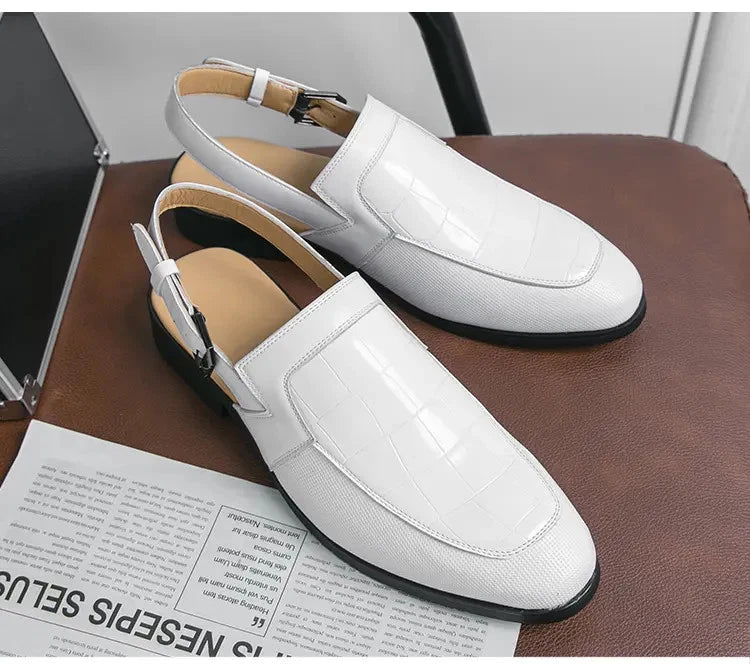 38-47 Plus Sz Men's Slingback Buckle Casual Business Sandals Formal Shoes Summer