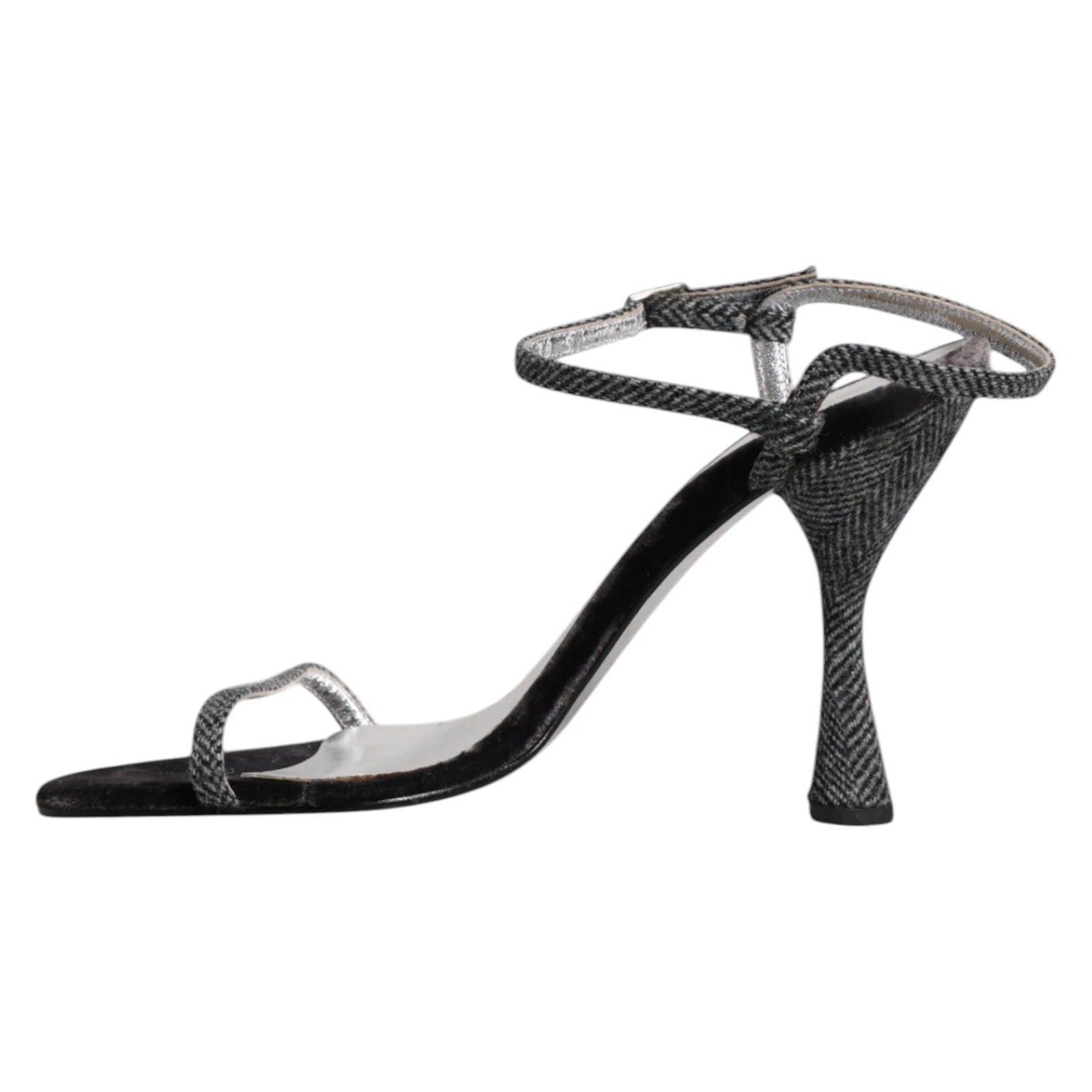 DOLCE & GABBANA Shoes Black Ankle Strap High Heels Sandals EU38 / US7.5 1120usd