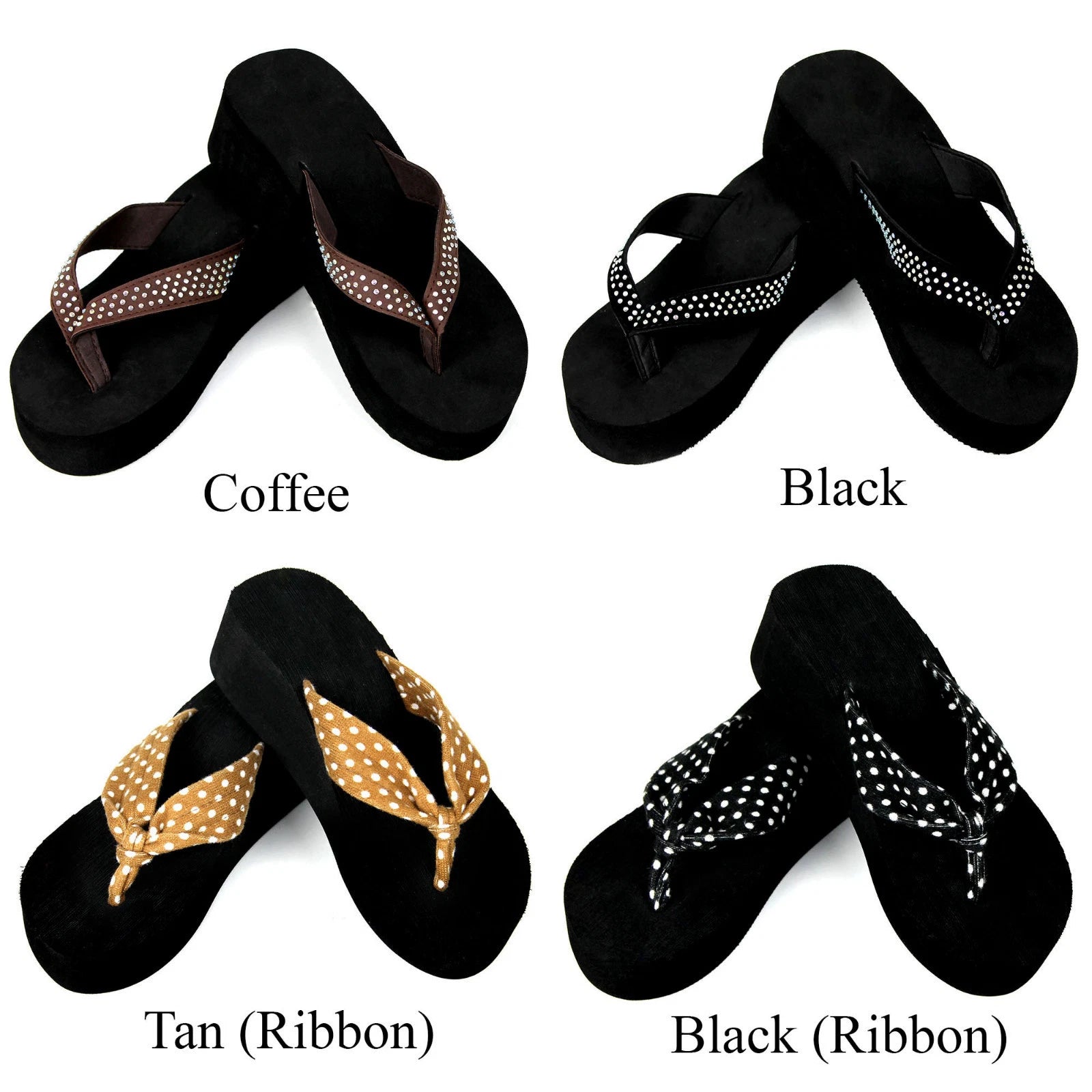 NEW Women's Fashion Platform Wedge Rhinestones Arch Support Comfortable Cushion