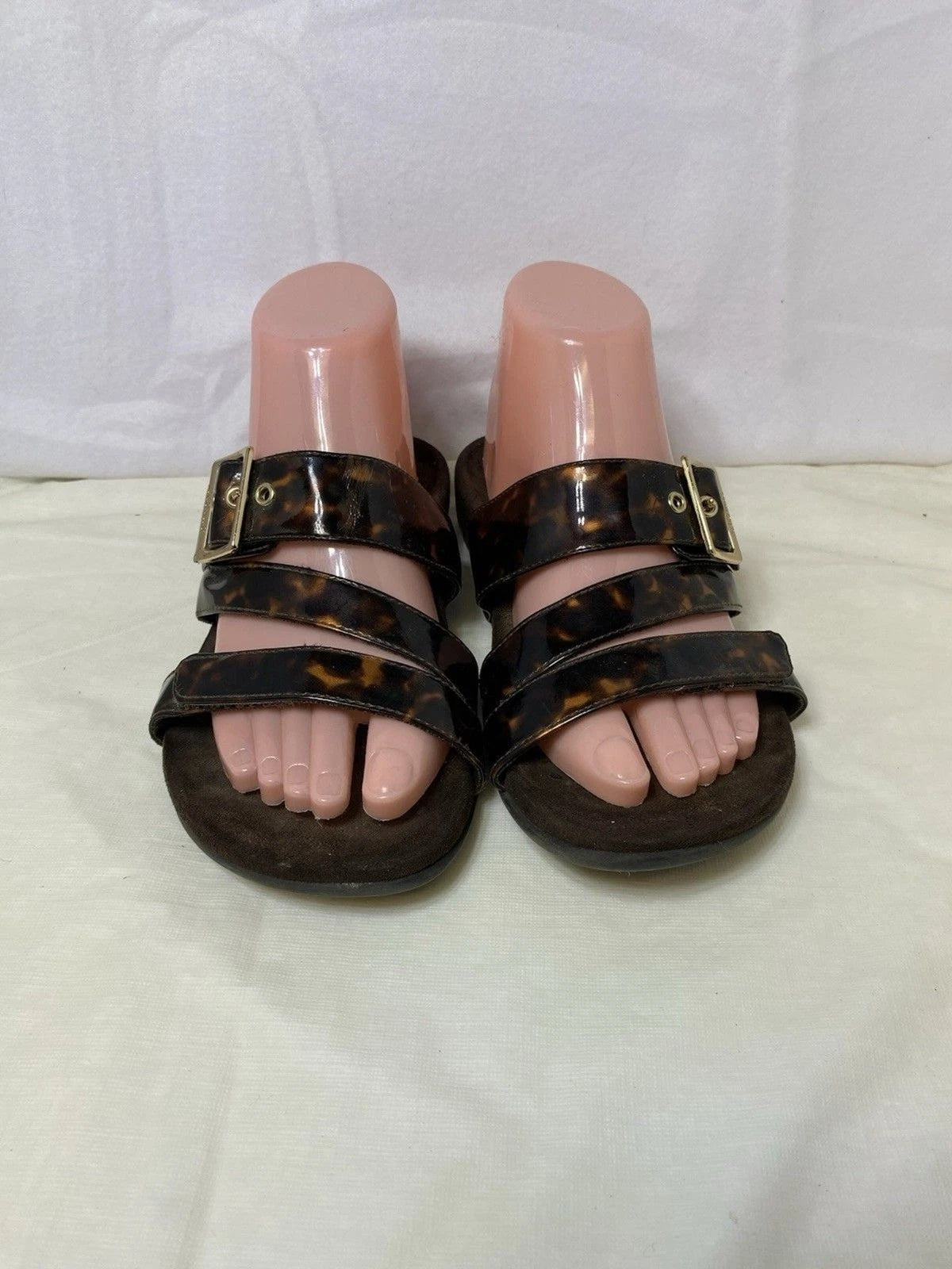 VIONIC Skylar Podiatrist Designed Women's sz 6 Tortoise Shell Sandals Excellent