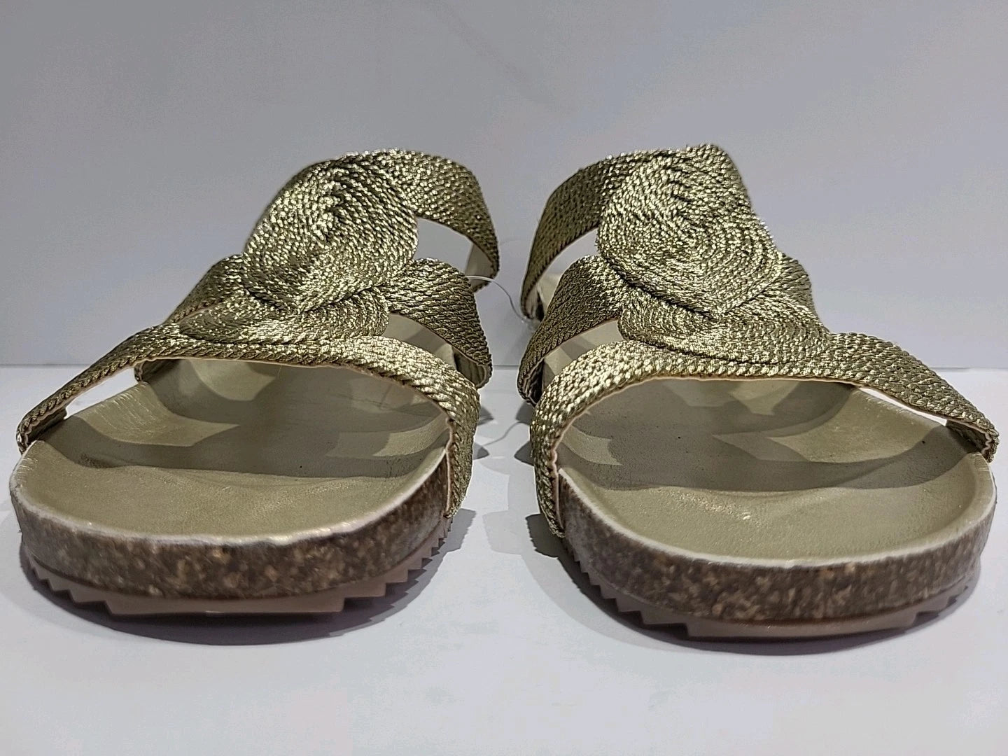 Andrea Michele Women’s Sandals Gold Made In Italy Style Size 41