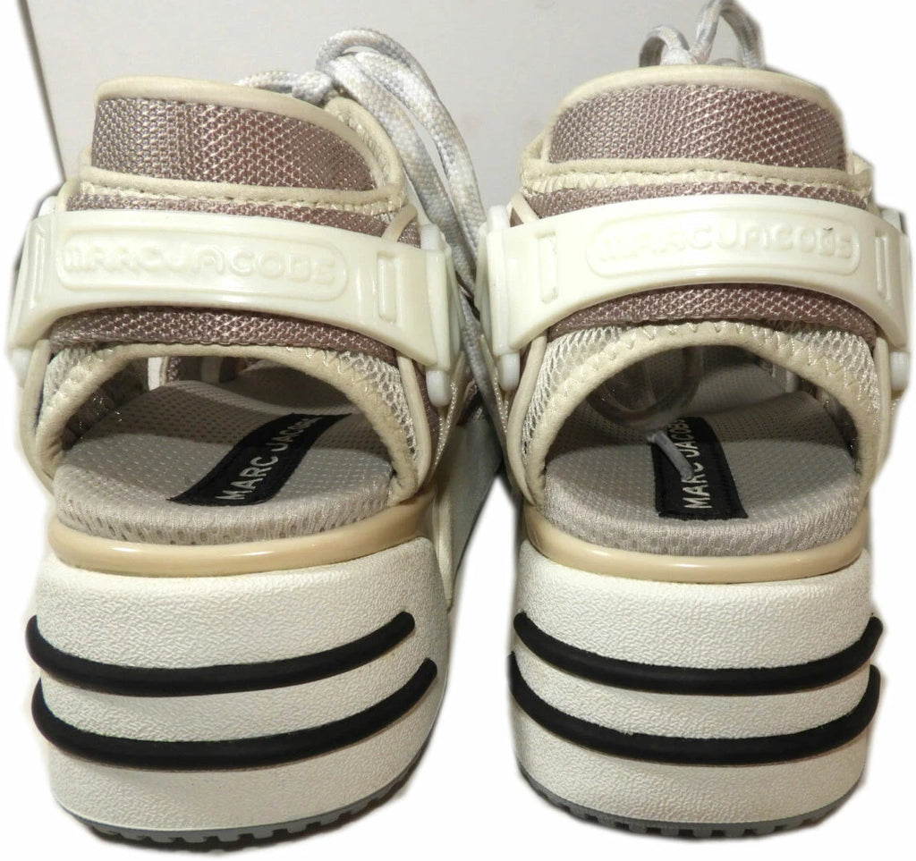 Marc Jacobs Sandals Sport Style Wedge Lace Up Flat Shoes Slides Sz  37