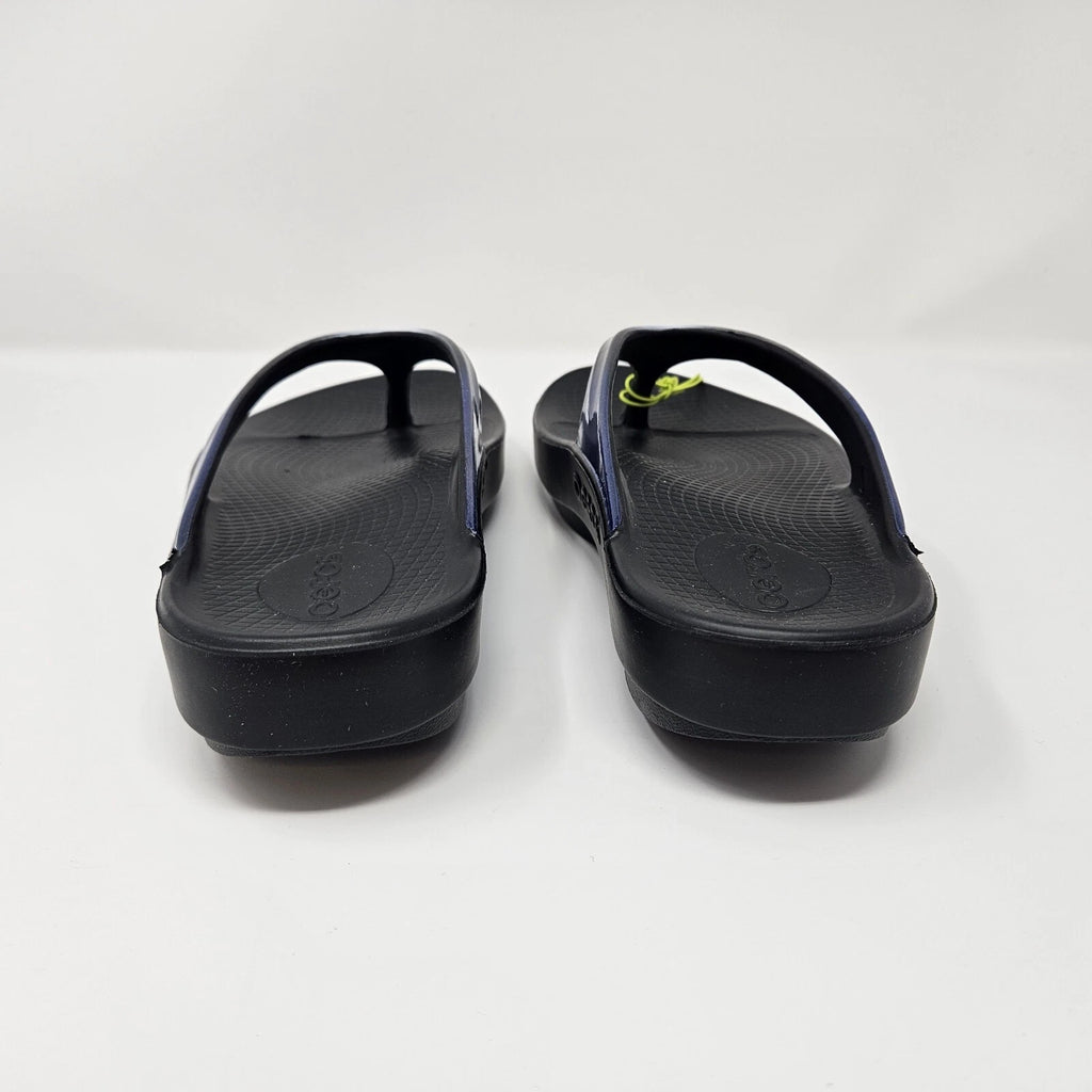 Oofos OOLALA Luxe Flip Flop 'Black' - Style 1401  / Brand New / Size 10 Wmns