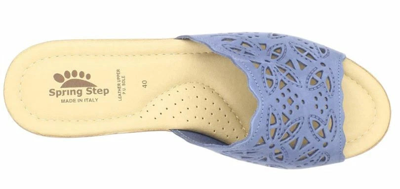 Spring Step ESTELLA-N Women's Fashion Wedge Slide Sandals, 8.5