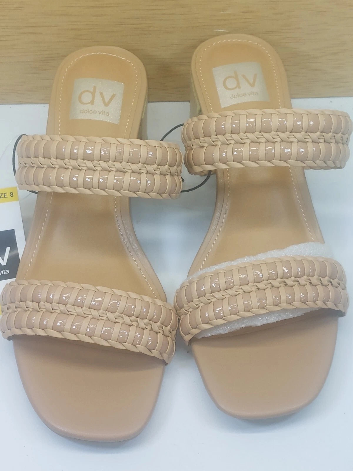Dolce Vita Womens Style Santana Beige Rope Slide Sandals Shoes Size 8 NIB