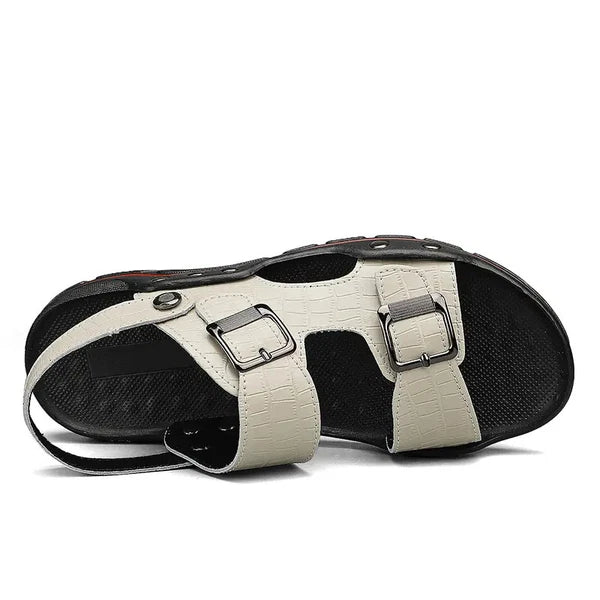 38-48 Plus Size Mens Open Toe Hollow Out Slipper Sandals Flats Summer Beach Size