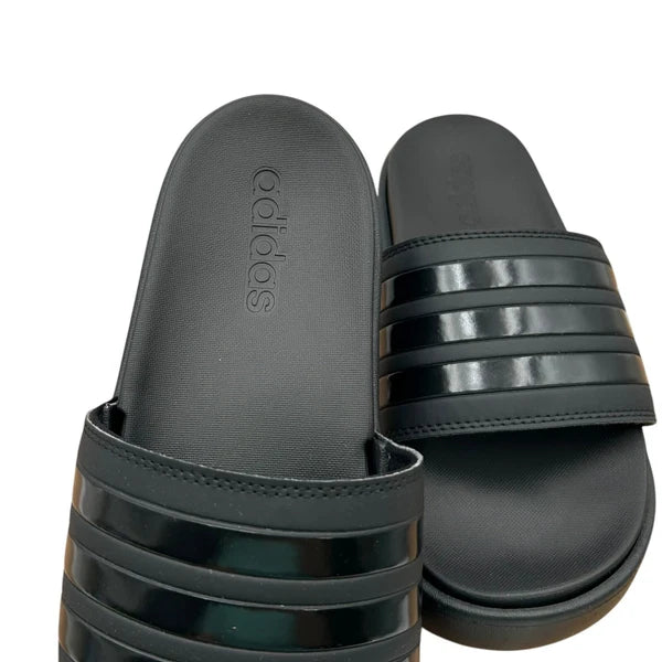adidas Adilette Platform Slide Sandals Women’s Size 9-10 Black - Comfort & Style