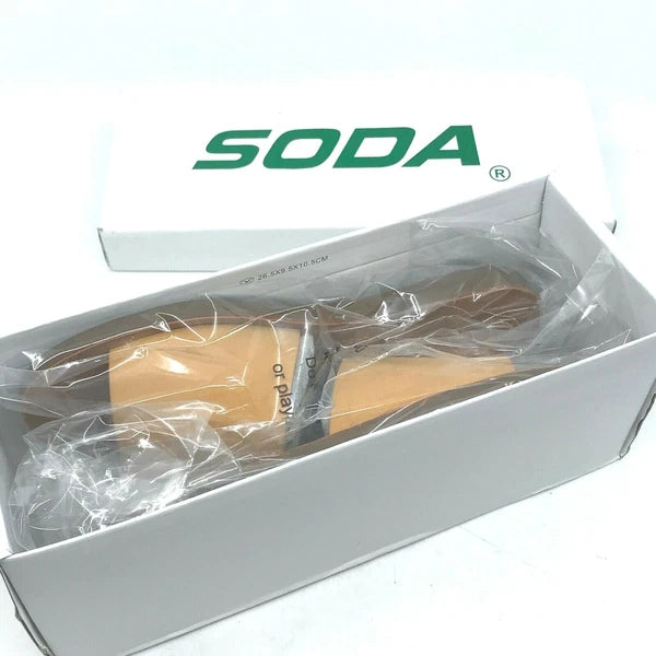 New Women's Slip-On Sandals Slides-Peep Toe- Soda Shoes EFRON-S Size 6  [SX]