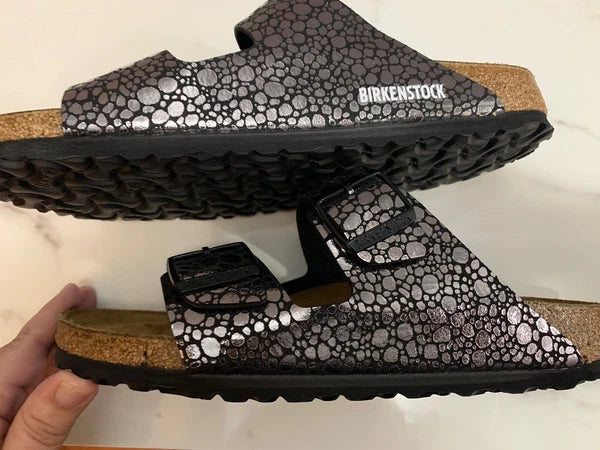 37 Birkenstock Arizona Style Gator Glam NARROW