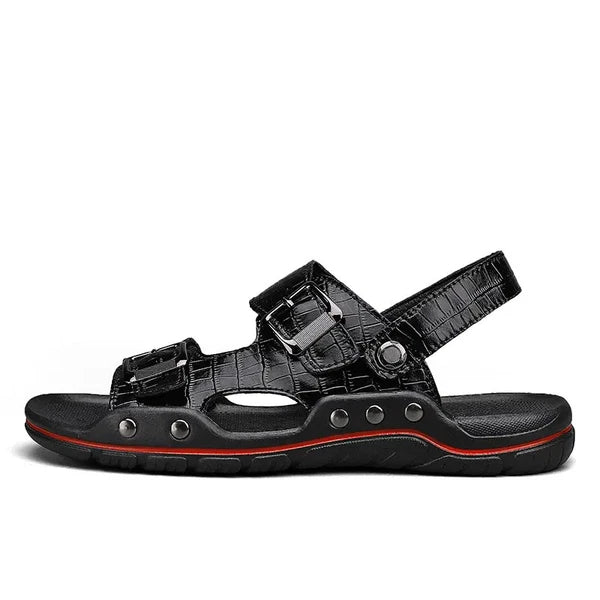 38-48 Plus Size Mens Open Toe Hollow Out Slipper Sandals Flats Summer Beach Size