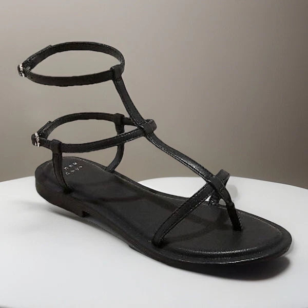 A New Day Women's Black Gillian Gladiator Memory Foam Sandals Sz: 6.5 NWT $29.99