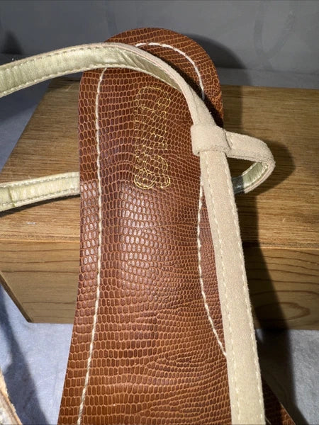 CARLOS SANTANA Laverne Sequin Bling Embellished Sandals Size, Pewter, 8.5M