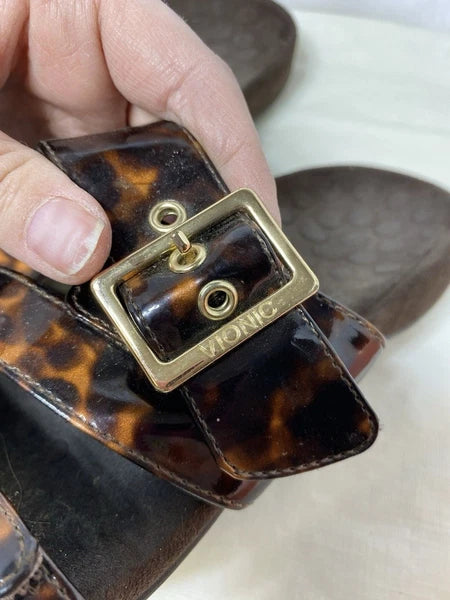 VIONIC Skylar Podiatrist Designed Women's sz 6 Tortoise Shell Sandals Excellent