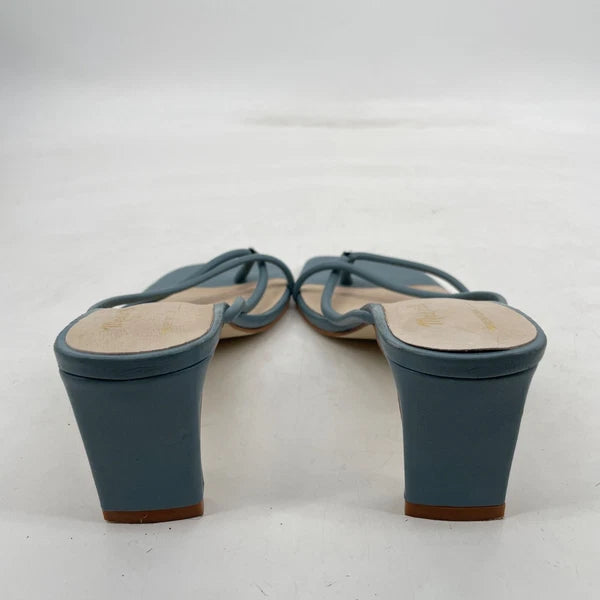 Madewell x Intentionally Blank women's 10 Kelon Heeled Leather Sandals teal