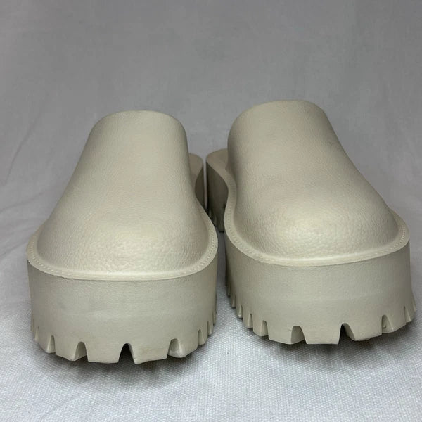 JEFFREY CAMPBELL Bae Platform Mules Beige Slide Y2K Chunky Clogs Women’s Size 10