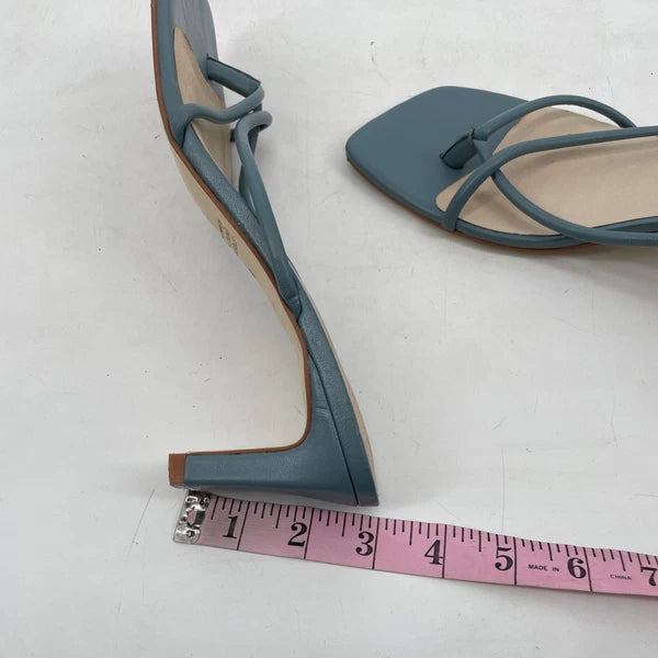 Madewell x Intentionally Blank women's 10 Kelon Heeled Leather Sandals teal