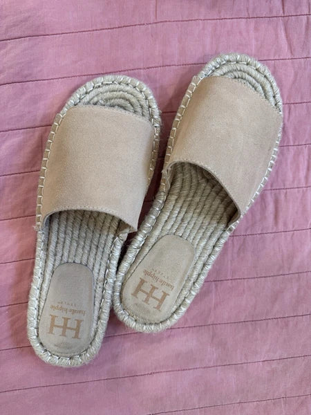 Haute Hippie Slide On Leather suede Sandals Boho Style Women’s 10M