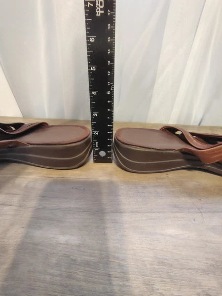 Baretraps Women's Sz 9 Jolan Style Slip On Sandals Brown Low Heel