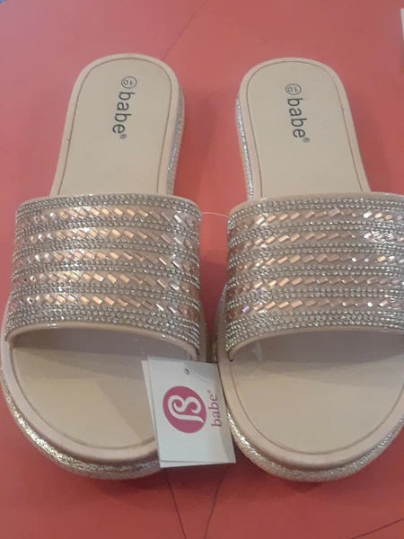 New Ladies Beach  gold/ silver  summer fashion   Sandals