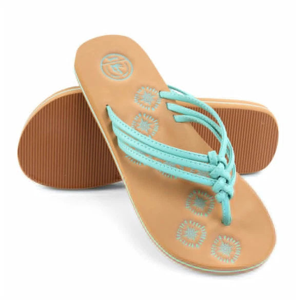 Aerusi Women's Flip Flops Summer Floral Beach Casual Sandals Comfort Flat Shoes