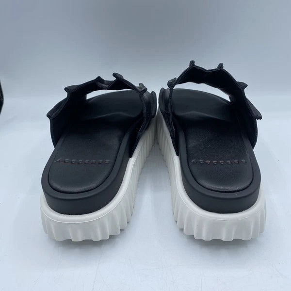 4ccccees Free People Waffo Pleats Thank You Platform Slides US6.5 EU37 Boho NWOB