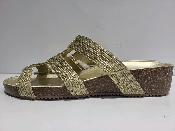 Andrea Michele Women’s Sandals Gold Made In Italy Style Size 41