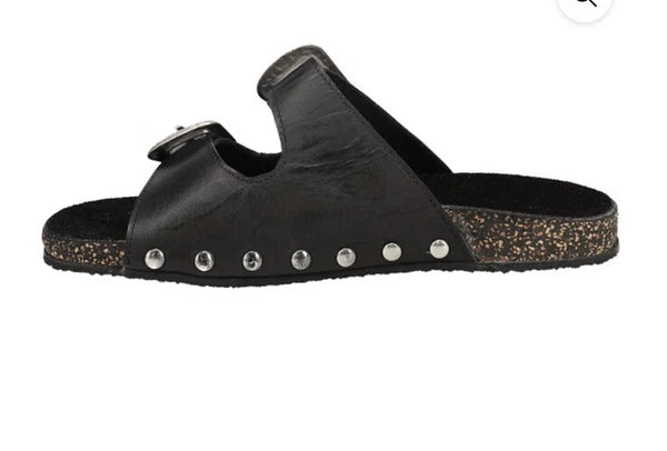 Roper Women's Desiree western black Slide Sandal 7 NWT