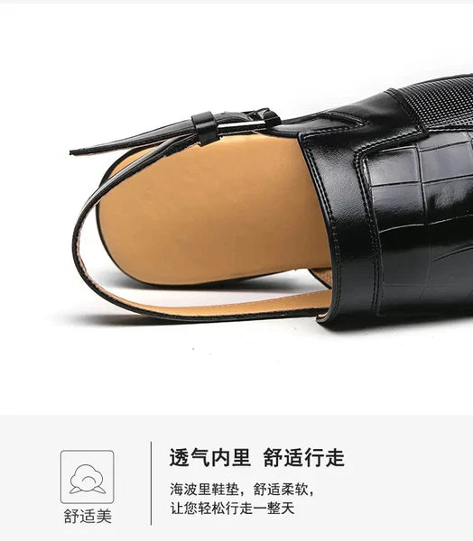 38-47 Plus Sz Men's Slingback Buckle Casual Business Sandals Formal Shoes Summer