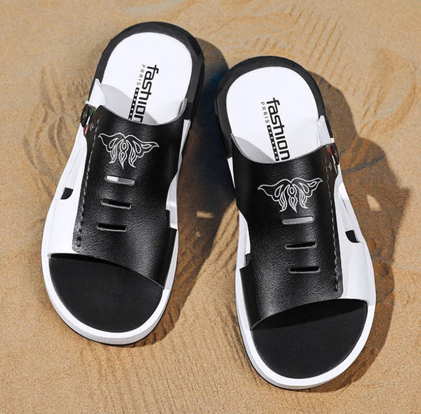 Men's Summer Sandals Slip-on Open Toe Flats Casual Fashion Slippers Shoes New