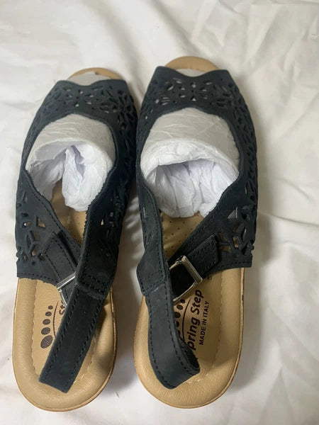 Women's Spring Step Fashion Wedge Slide Sandals Size 8
