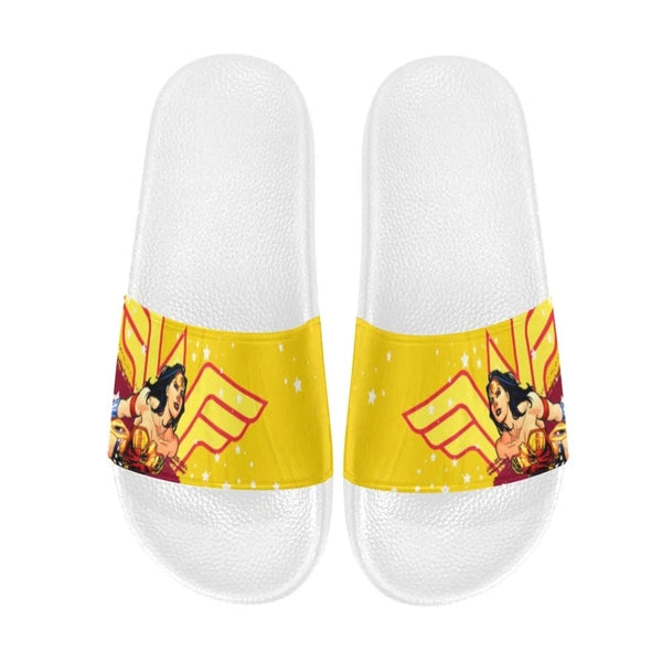 Custom Slide Wonder Woman Sandals for Women  Personalized Comfort & Style