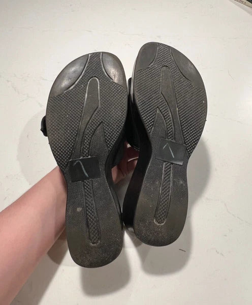 Harley-Davidson Y2K Style Leather Slide Sandals Women Sz 6.5