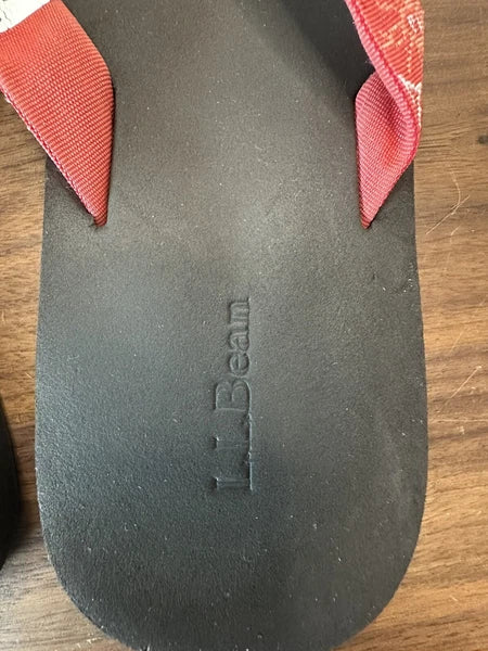 LL Bean Women’s Sandals Flip Flop Style Res Sun Strap Size 8