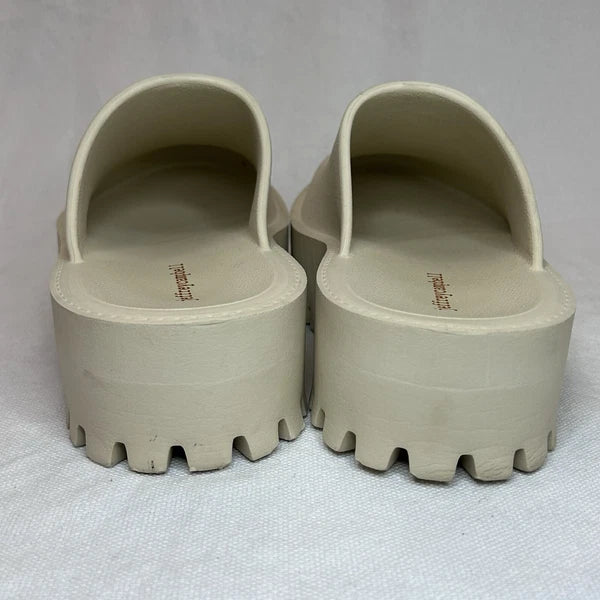 JEFFREY CAMPBELL Bae Platform Mules Beige Slide Y2K Chunky Clogs Women’s Size 10