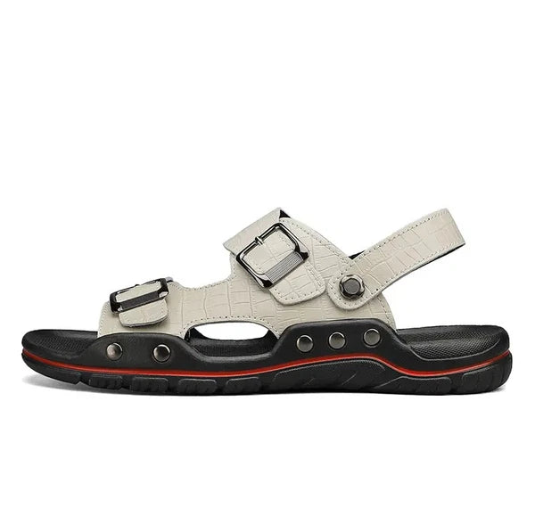 38-48 Plus Size Mens Open Toe Hollow Out Slipper Sandals Flats Summer Beach Size