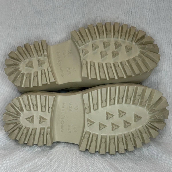 JEFFREY CAMPBELL Bae Platform Mules Beige Slide Y2K Chunky Clogs Women’s Size 10