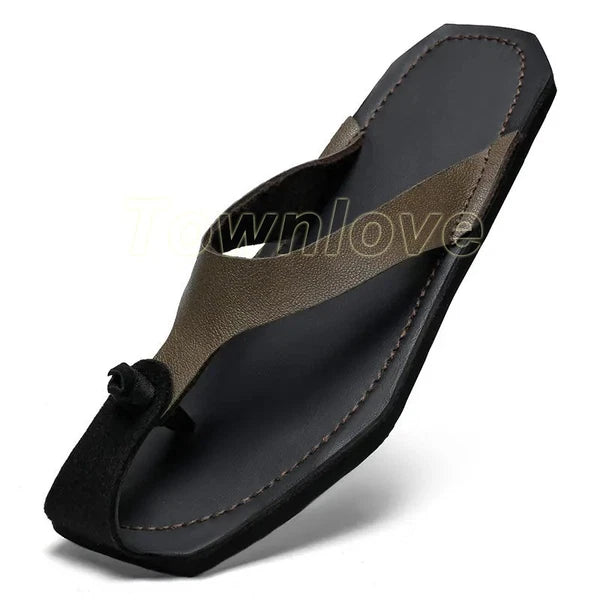 38-47 Plus Size Mens Flip Flops Beach Holiday Sandals Slippers Falt Shoes Summer