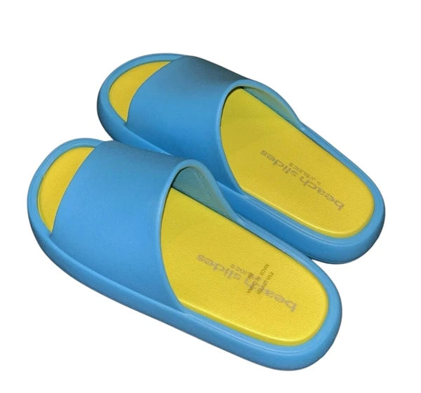 J Slides NYC Beach Slides Squish EVA Sz 7 PINK Sandals NWOB NEW pool cruise swim