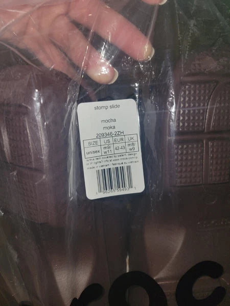 Crocs Women's Stomp Slide Mocha Brown Sz. 11 Women