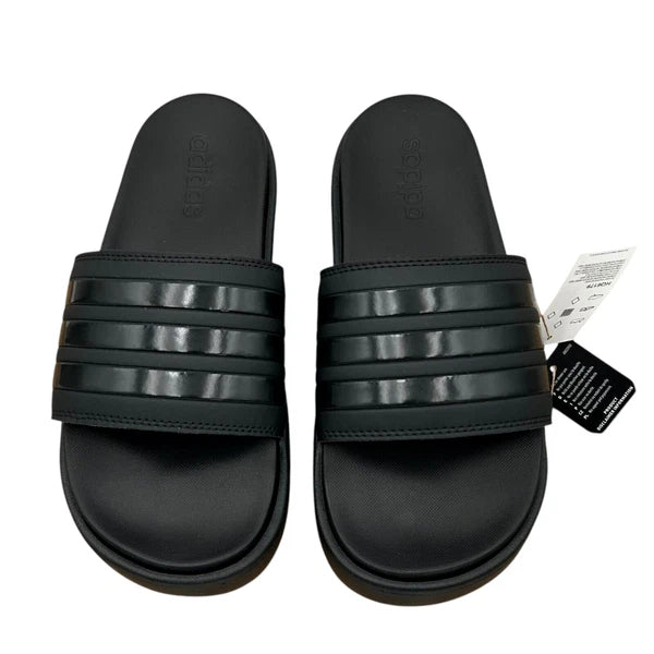 adidas Adilette Platform Slide Sandals Women’s Size 9-10 Black - Comfort & Style