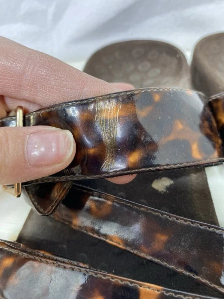 VIONIC Skylar Podiatrist Designed Women's sz 6 Tortoise Shell Sandals Excellent