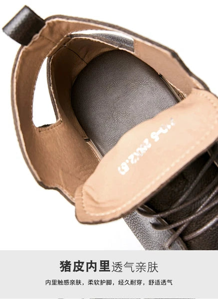 Roman Style Open Toe Sandals Ankle Boots Beach Real Leather Men Shoes Hollow Out