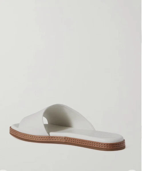 VINCE Canella leather asymmetrical stripe slides Sz 11 $ 250
