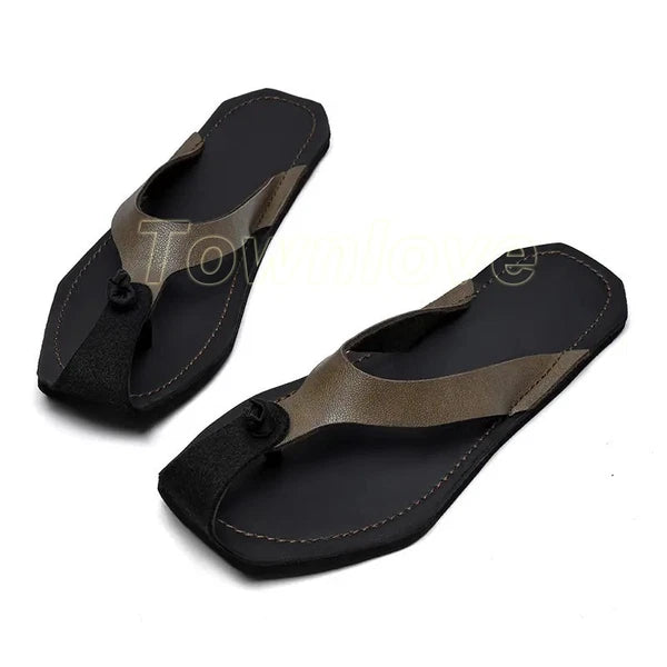 38-47 Plus Size Mens Flip Flops Beach Holiday Sandals Slippers Falt Shoes Summer