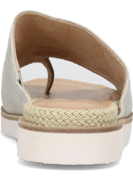 New Vaneli Cleve Suede & Leather Espadrilles Trimmed Slide Sandal Womens Size 10