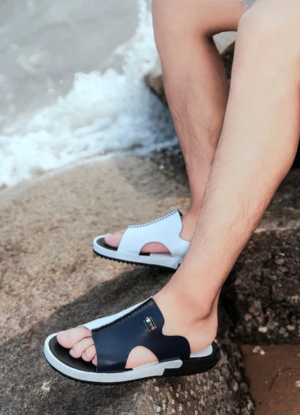 Men's Summer Sandals Slip-on Open Toe Flats Casual Fashion Slippers Shoes New