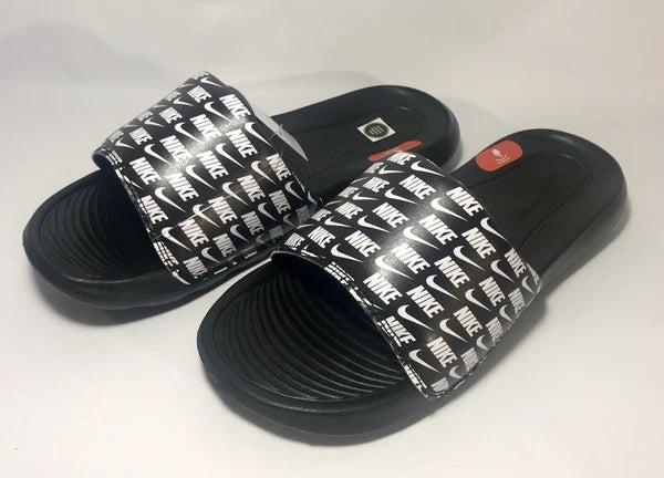 Nike Victori One Slides Men's Printed Black Style #CN9678 006